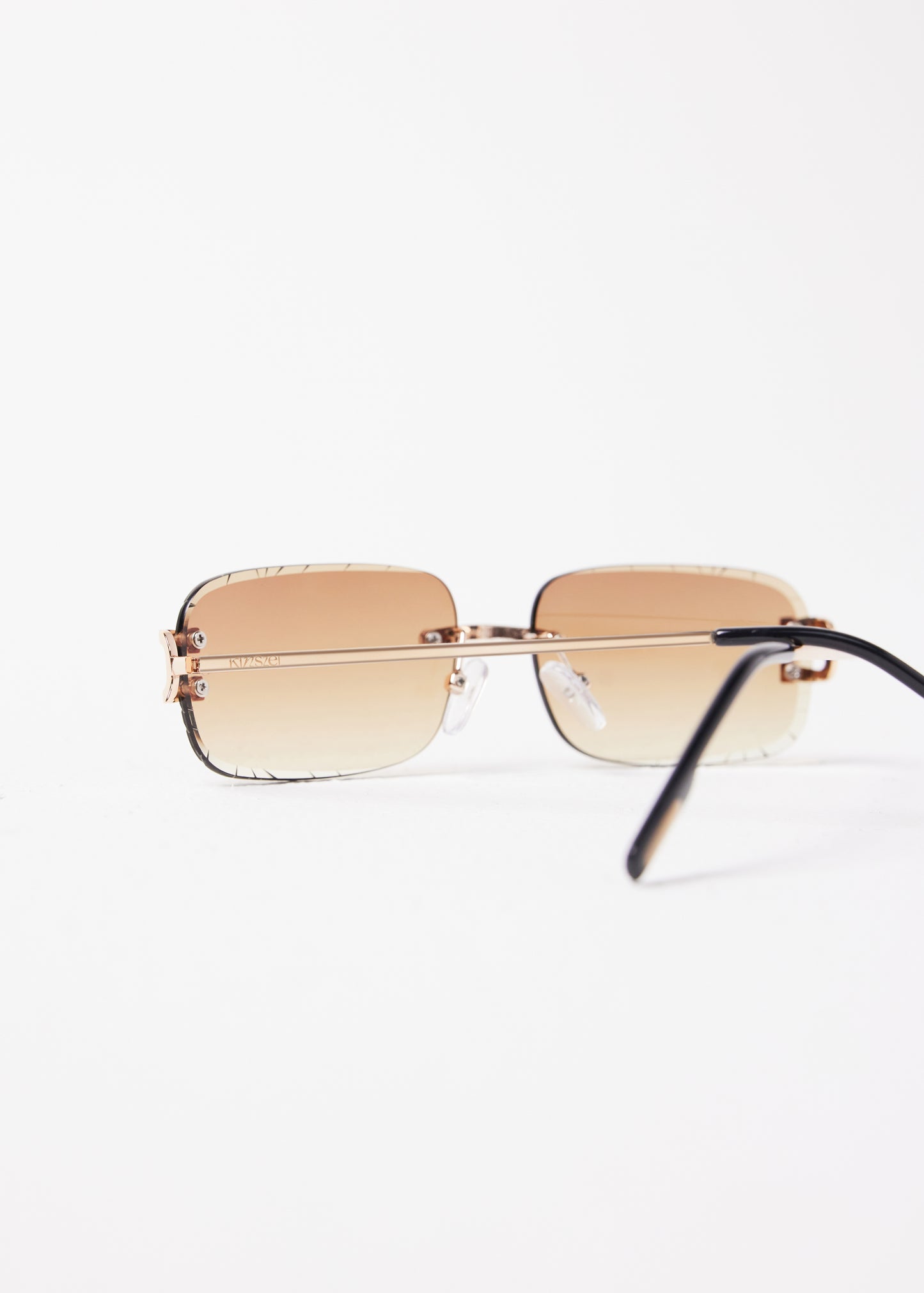 Kinslei Kids Frameless Diamond Cut Sunglasses Champagne