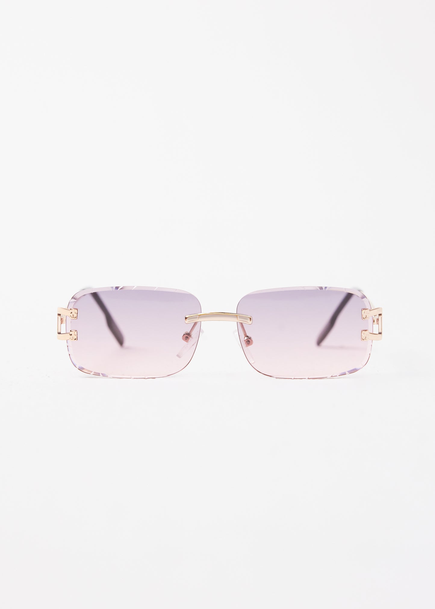 Kinslei Kids Frameless Diamond Cut Sunglasses Pink