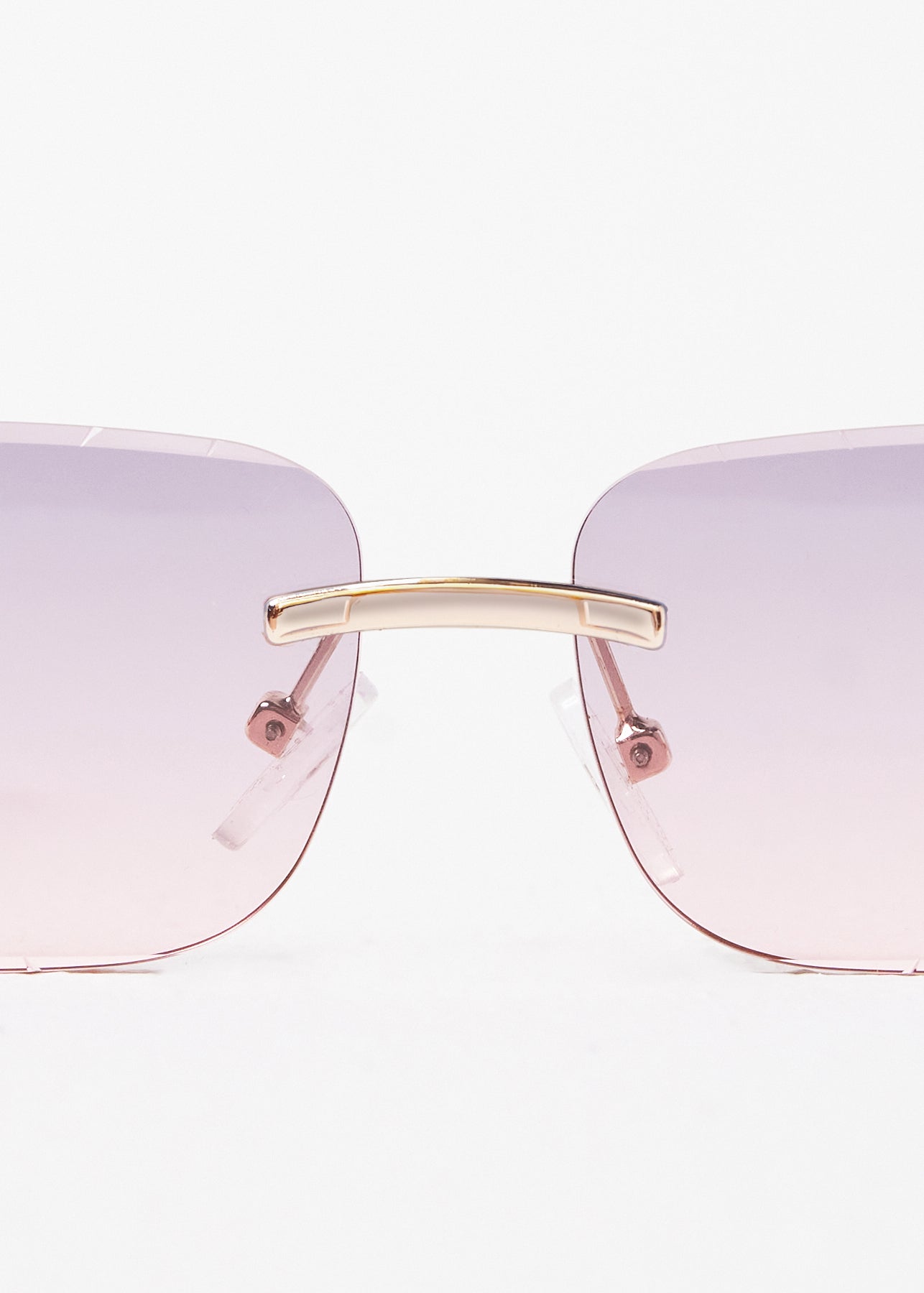 Kinslei Kids Frameless Diamond Cut Sunglasses Pink