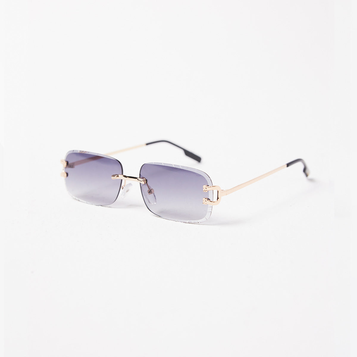 Kinslei Kids Frameless Diamond Cut Sunglasses Black Gradient
