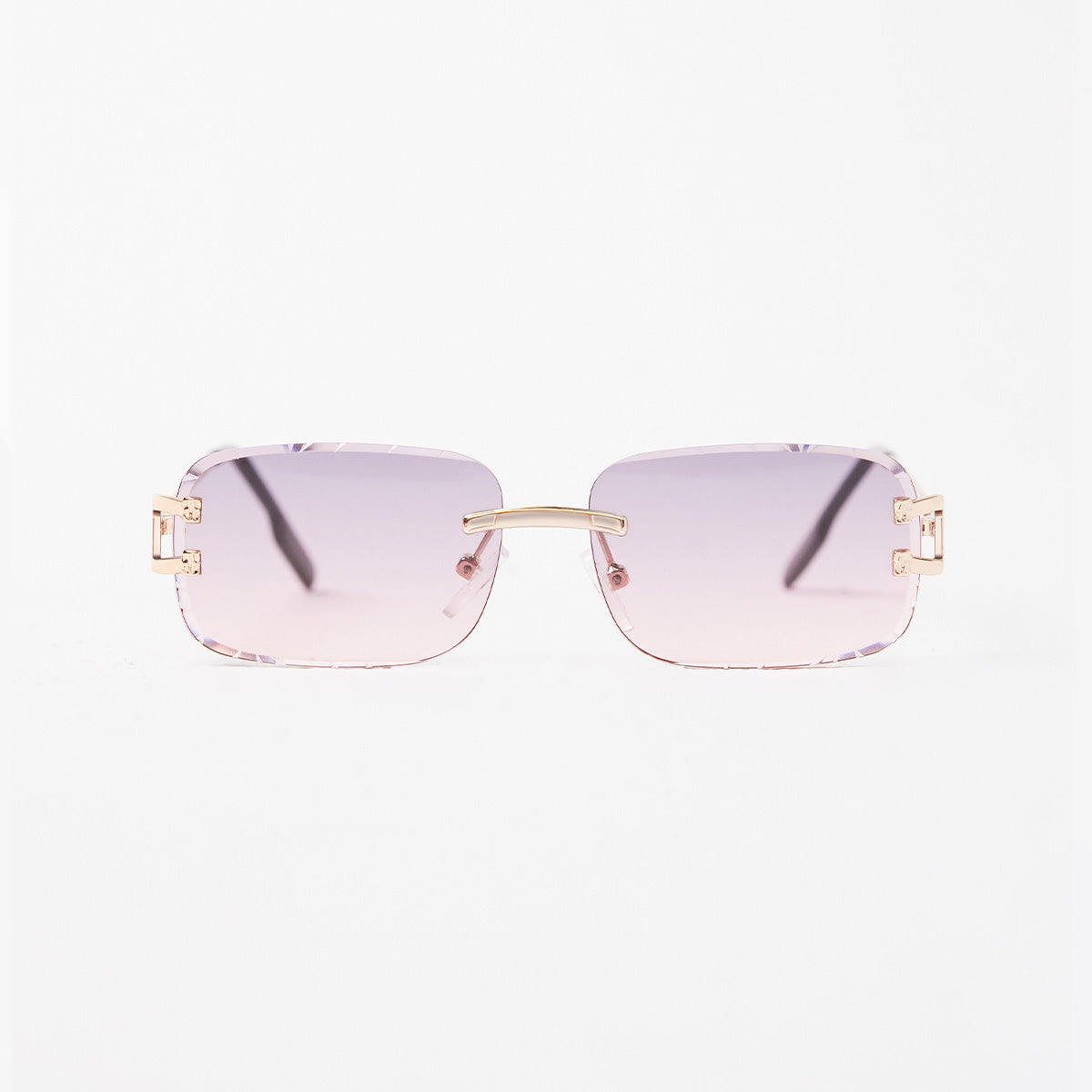 Kinslei Kids Frameless Diamond Cut Sunglasses Pink