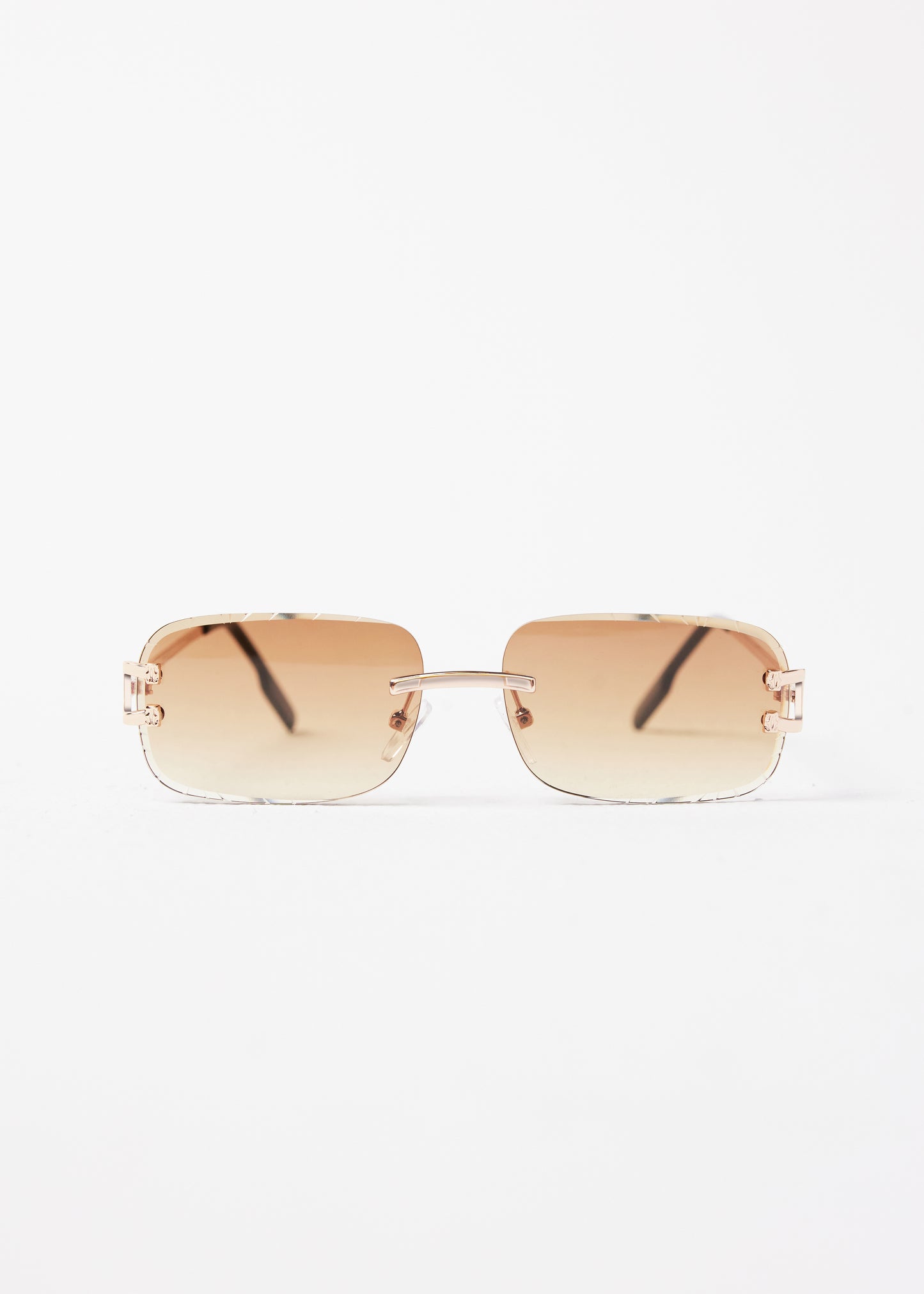 Kinslei Kids Frameless Diamond Cut Sunglasses Champagne